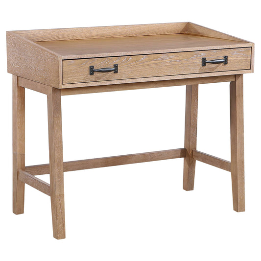 Fabian 38-inch Computer Desk with Keyboard Drawer Distressed Light Brown