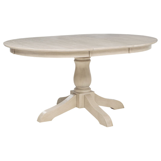 Orrison Oval 62-inch Wood Extension Leaf Dining Table Linen