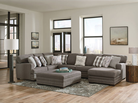 Crawford - Sectional With Cocktail Ottoman