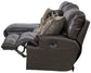 Como - 3 Piece Italian Leather Match Reclining Sectional