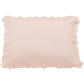 Lily - Washed Linen Ruffled Dutch Euro Pillow - Blush