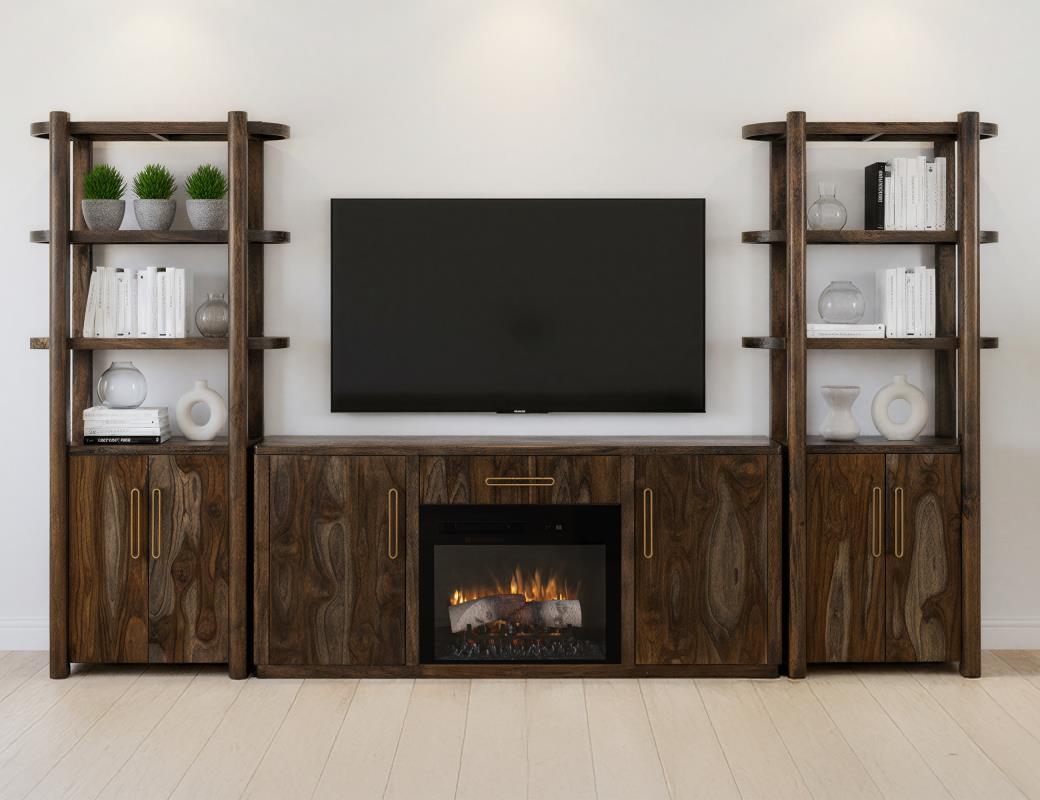Balam - 1 Drawer & 2 Door Electric Fireplace