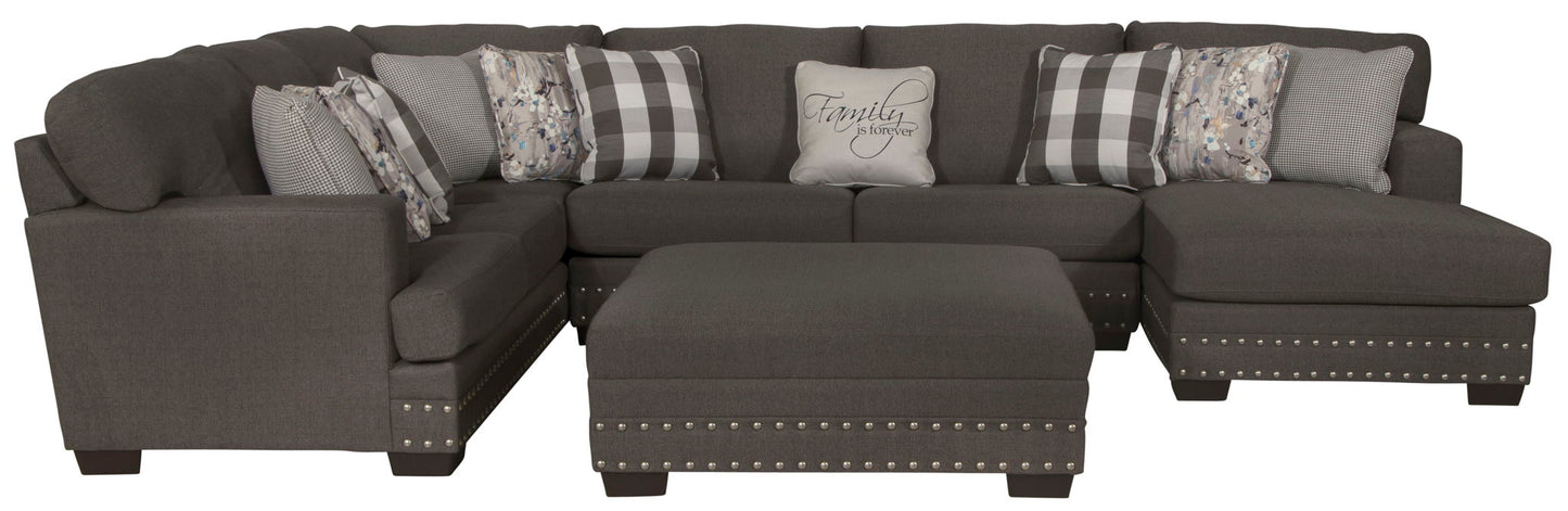 Crawford - Sectional With Cocktail Ottoman