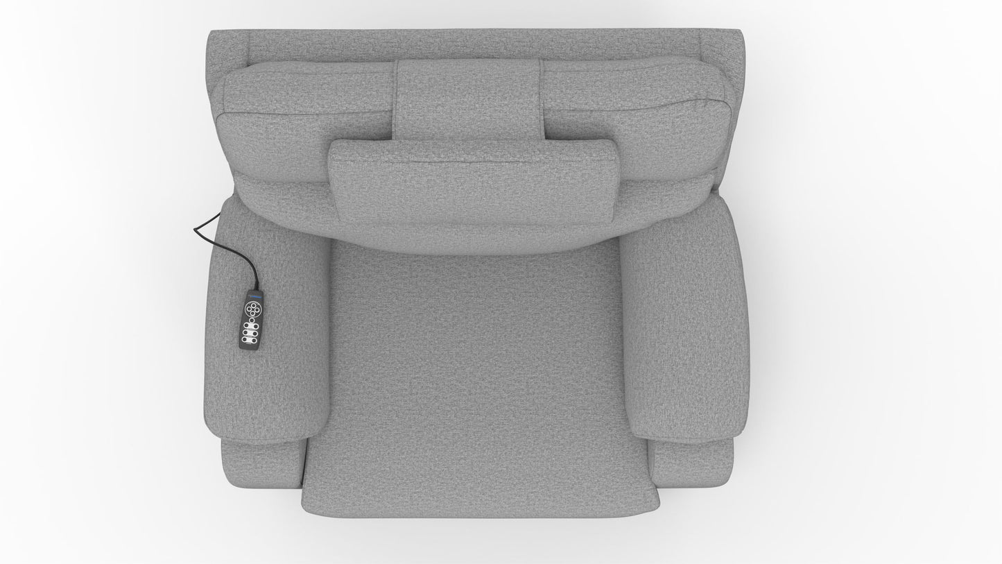 Dreamtime - 48" Power Headrest Power Lay Flat Recliner With CR3 Heat/Massage/Zero Gravity