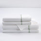 Laurel Sheet - King 350TC Laurel Embroidered Border Sheet Set (Set of 4) - Fern Green
