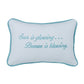 Pillow - Embroidered Sun Is Glowing. Breeze Is Blowing Pillow - Multi