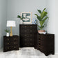 Lydia - 3 Drawer Nightstand - Dark Brown