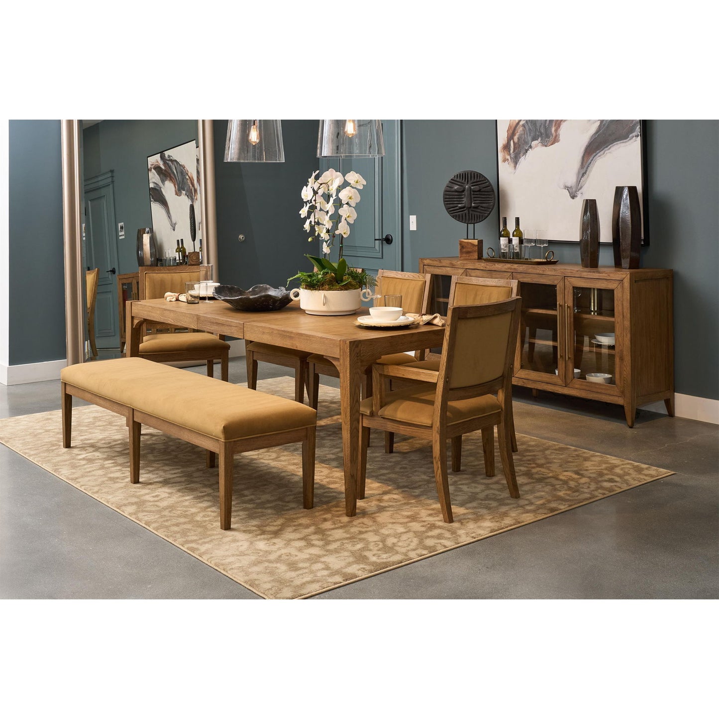 Halbrooke - Upholstered Dining Bench - Light Brown