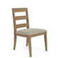 Davie - Side Chair With Upholstered Seat (Set of 2) - Light Brown