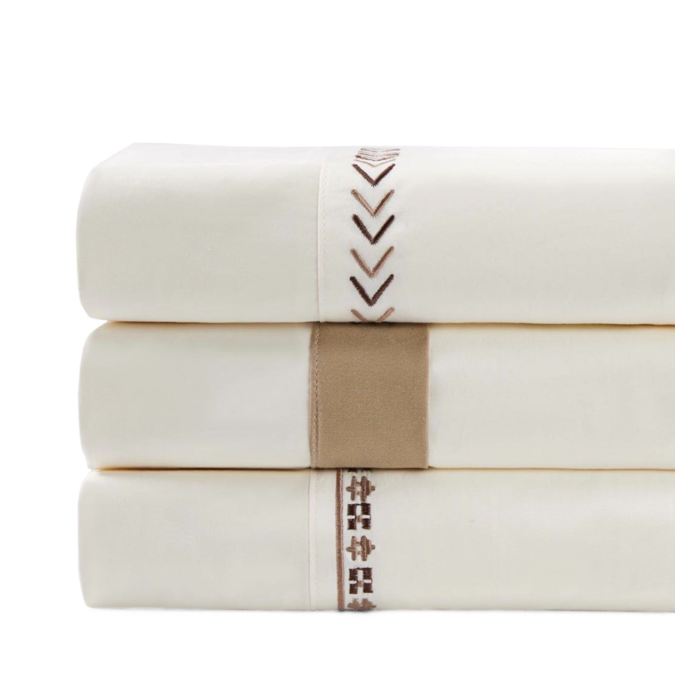 Arrow Sheet - King 350TC Southwestern Arrow Sheet Set (Set of 4) - Cream
