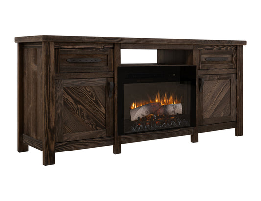Dutton - TV Stand For Electric Fireplace - Rookwood Brown
