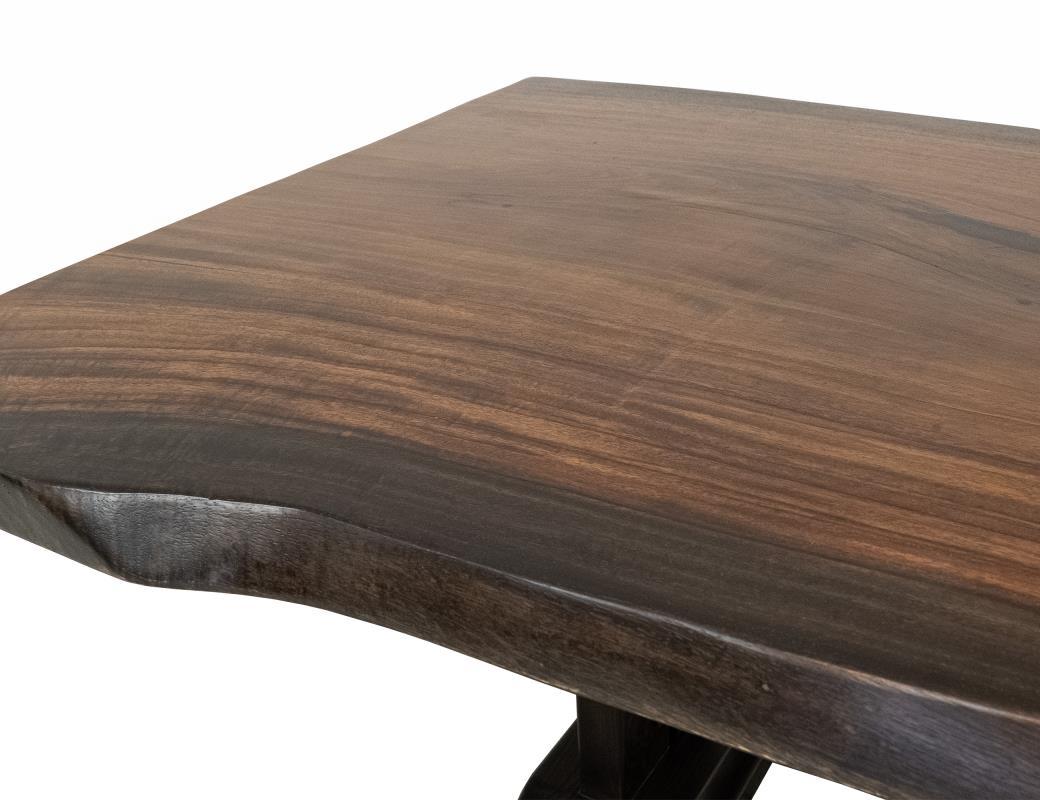 Forge - Rectangular Dining Table (Live Edge) - Brown