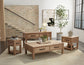 Natural Parota - Chairside Table - Brown Cappuccino