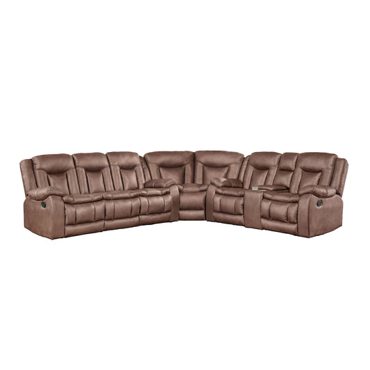 Morello - 3 Piece Manual Sofa/Loveseat/Wedge
