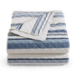 Mystic Stripe - Twin Cotton Gauze Quilt Set (Set of 2) - Navy