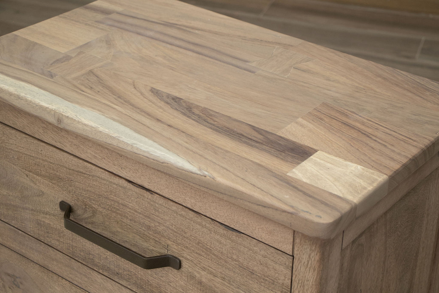 Natural Parota - Nightstand - Brown Cappuccino