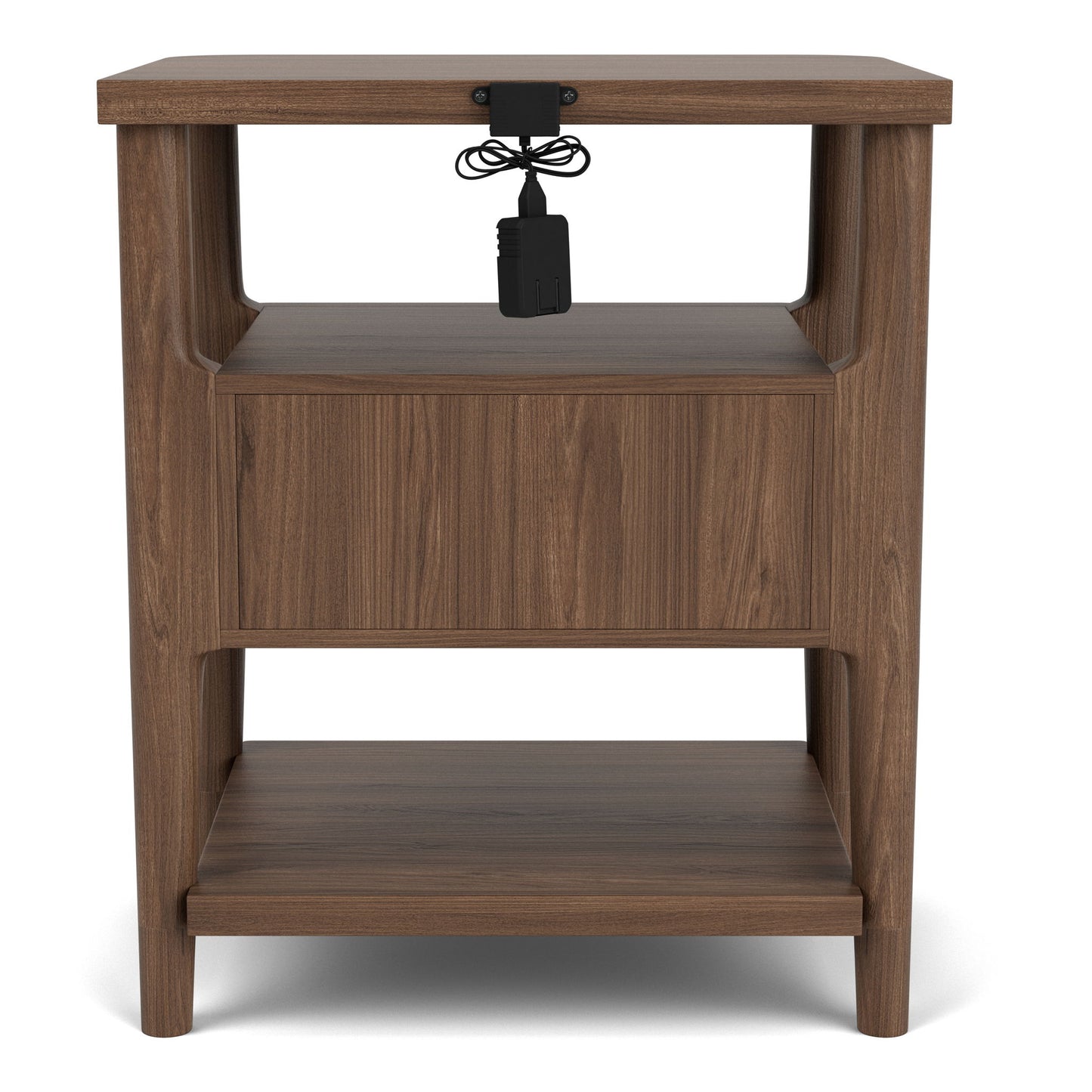 Delia - Accent Nightstand - Nouveau Walnut