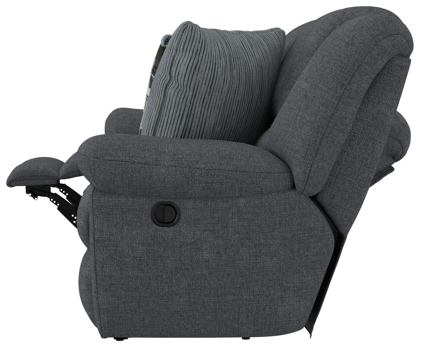Trifecta - Sofa With 3 Recliners and Drop Down Table