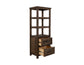 Dutton - Wall Unit With Electric Fireplace Insert - Brown