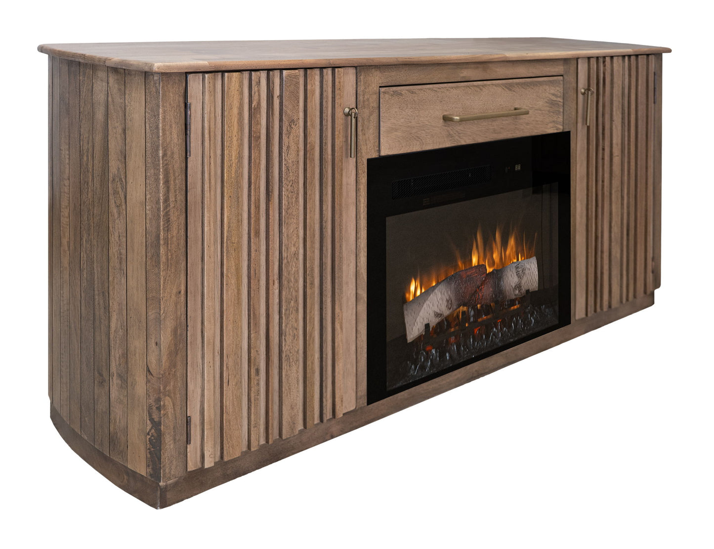 Mezquite - 1 Drawer & 2 Door TV Stand For Fire Place