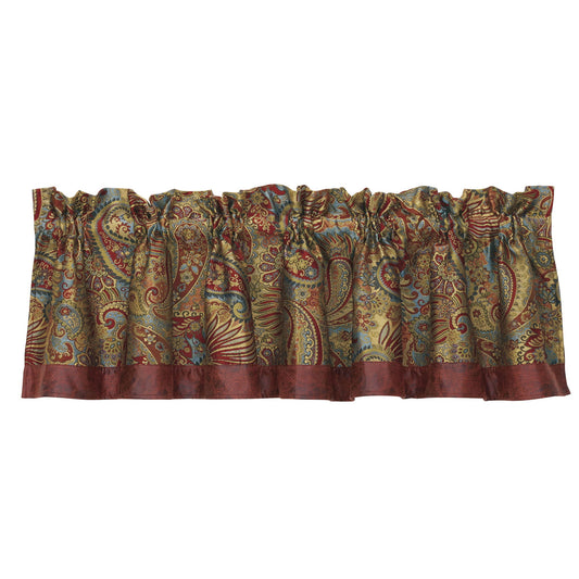San Angelo - Paisley Valance - Red / Gold / Blue
