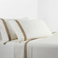 Flange Sheet - King 350TC Flange Design Sheet Set (Set of 4) - Cream