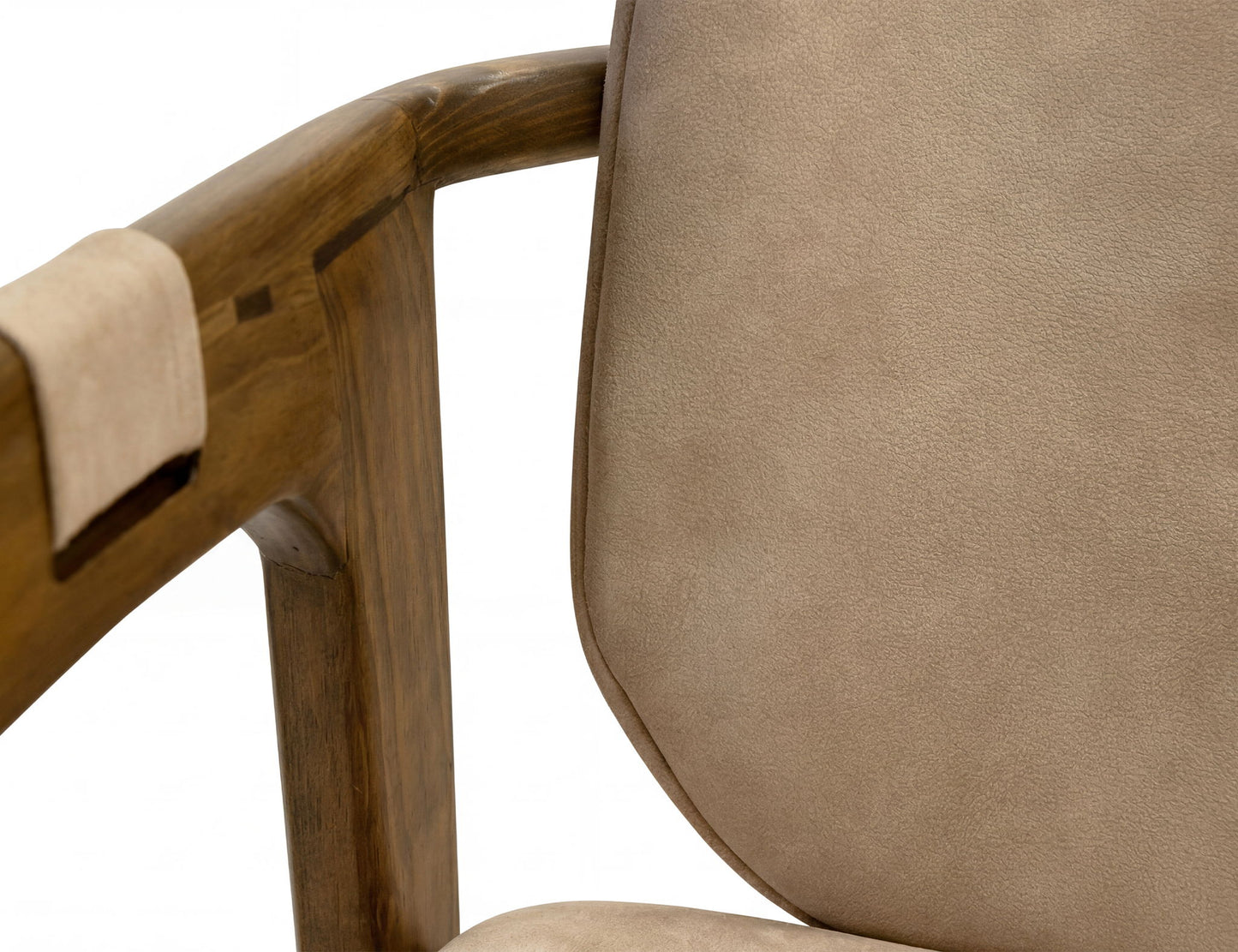 Silver - Upholstered Chair - Brown / Beige