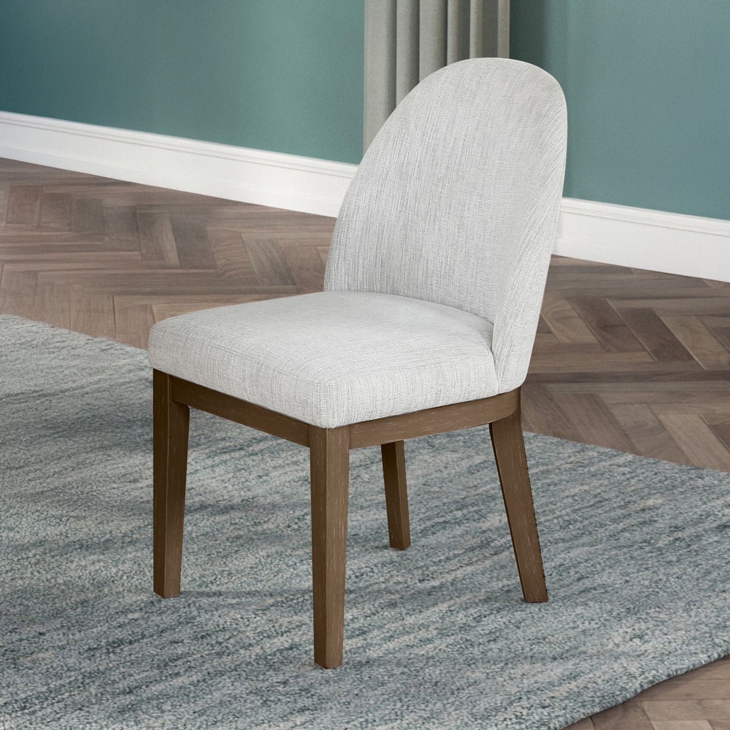 Essence - Upholstered Curved Back Chair (Set of 2)