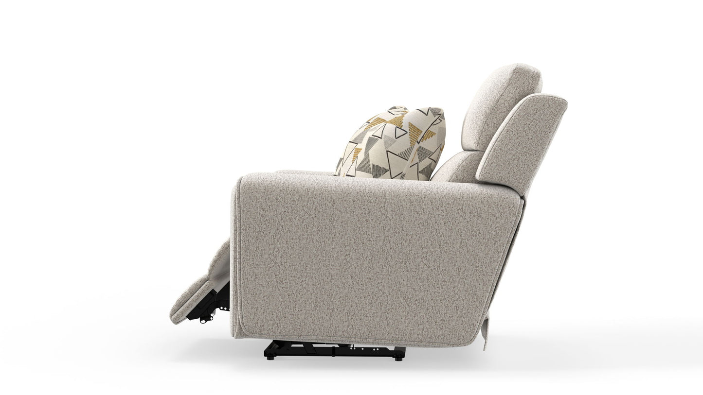 Micah - Power Headrest Power Deep Seat Lay Flat Recliner - Oatmeal
