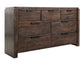 Raramuri - 7 Drawer Dresser - Dark Brown