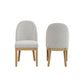 Essence - Upholstered Curved Back Chair (Set of 2)