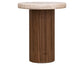 Sahara - End Table - Light Cream / Brown Caramel