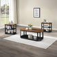 Decker - 3 Piece Occasional Set (1 Coffee & 2 End Tables) - Brown / Black