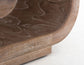 Balam - Wooden Bench With Fabric Cushioned Seat - Ivory White
