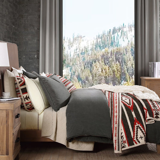 Cortez - King Reversible Quilt Set (Set of 3) - Tan