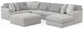 Logan - Upholstered Sectional With Comfort Coil Seating - 46" Cocktail Ottoman And Accent Pillows Included