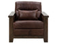 Walnut - Armchair - Brown