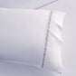 Laurel Sheet - Full 350TC Laurel Embroidered Border Sheet Set (Set of 4) - Light Blue