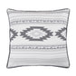 Free Spirit - Aztec Euro Sham - Gray / White
