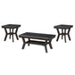 Gia - 3 Piece Occasional Set (1 Coffee & 2 End Tables) - Brown