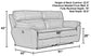 Atlas - Reclining Sofa - Charcoal