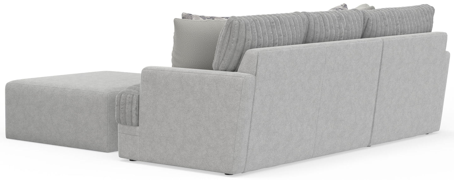 Titan - Sectional With Comfort Coil Seating, Cocktail Ottoman And Accent Pillows Included