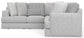 Logan - Upholstered Sectional With Comfort Coil Seating And Accent Pillows Included