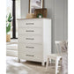 Cora - 5 Drawer Chest - White