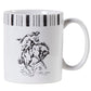 Ranch Life - Bronco Mug (Set of 4) - Black / White