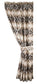 Chalet - Aztec Curtain - White / Brown