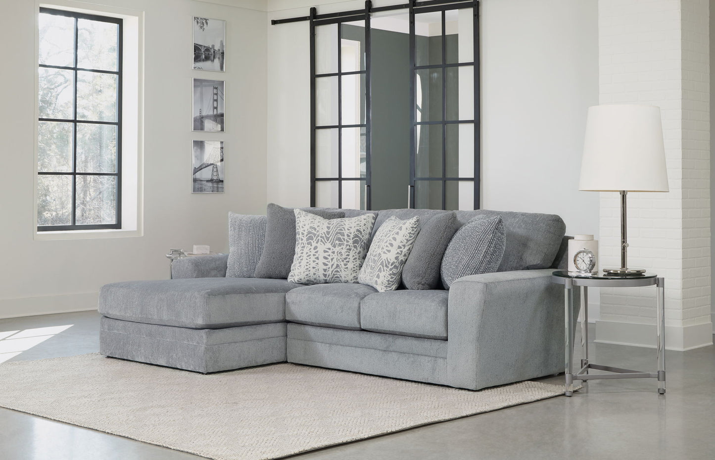 Glacier - Sectional With Included Accent Pillows