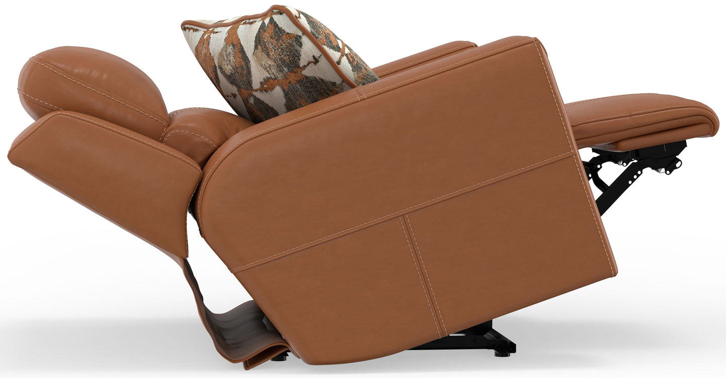 Arezzo - Power Headrest Power Lay Flat Recliner With Zero Gravity/Extended Ottoman