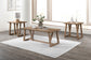 Putnam - 3 Piece Occasional Set (1 Coffee & 2 End Tables) - Walnut