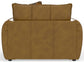 Corvara - Top Grain Italian Leather Match Chair & 1/2 - Caramel